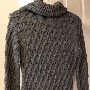 Turtleneck sweater dress, long sleeve.